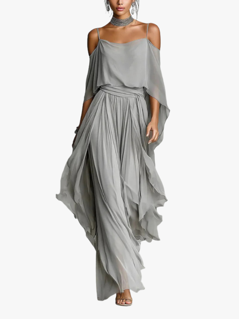 Bea | Chiffon Two-Piece Set