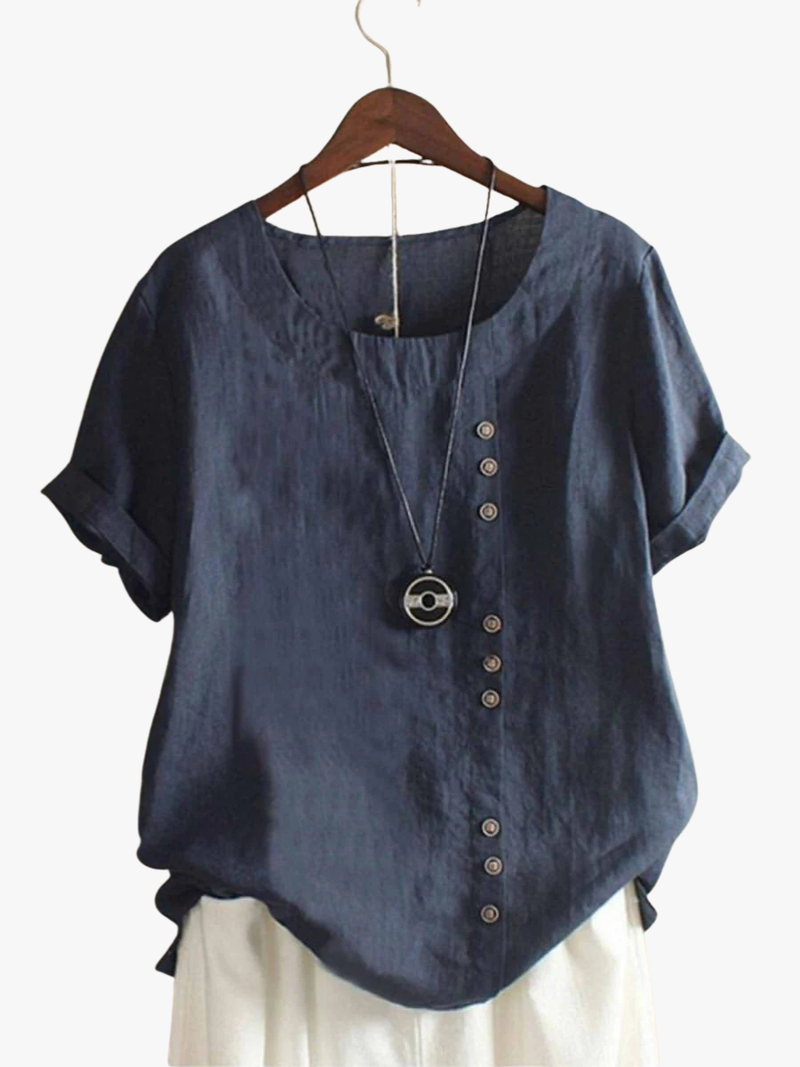 Beaumont | Cotton Button Blouse