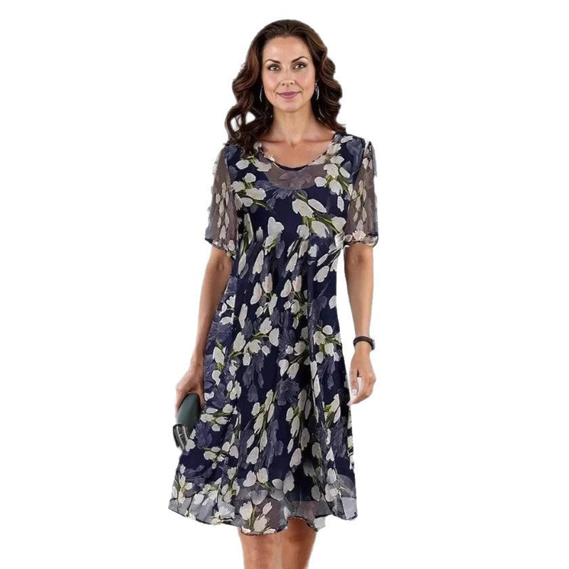 Isabelle | Floral A-Line Midi Dress