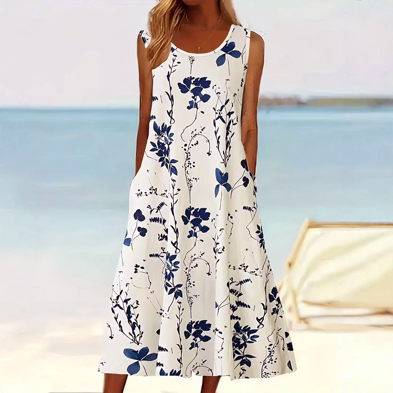 Beaumont | Sleeveless A-Line Midi Dress