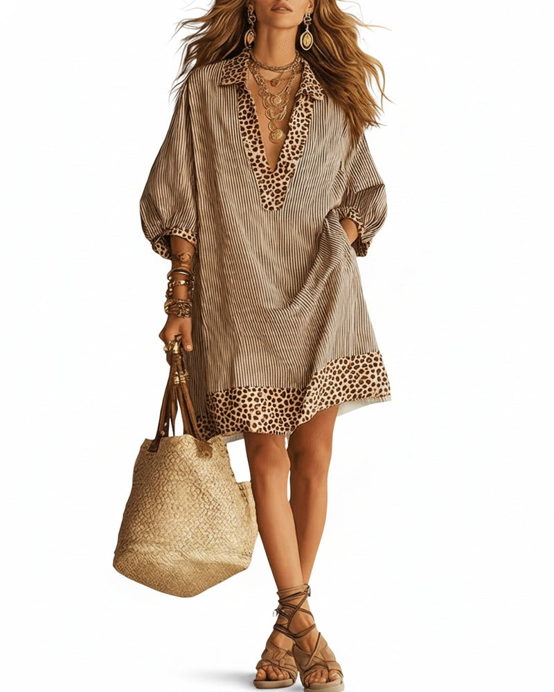 Clara | Striped Shirt Dress