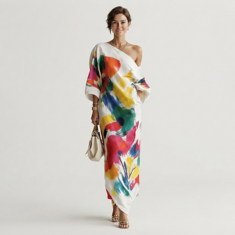 Grace | Abstract Maxi Dress