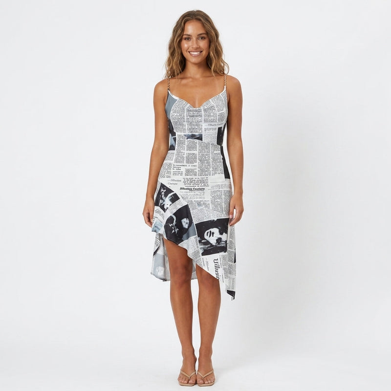 Niamh | Strapless Asymmetric Mini Dress